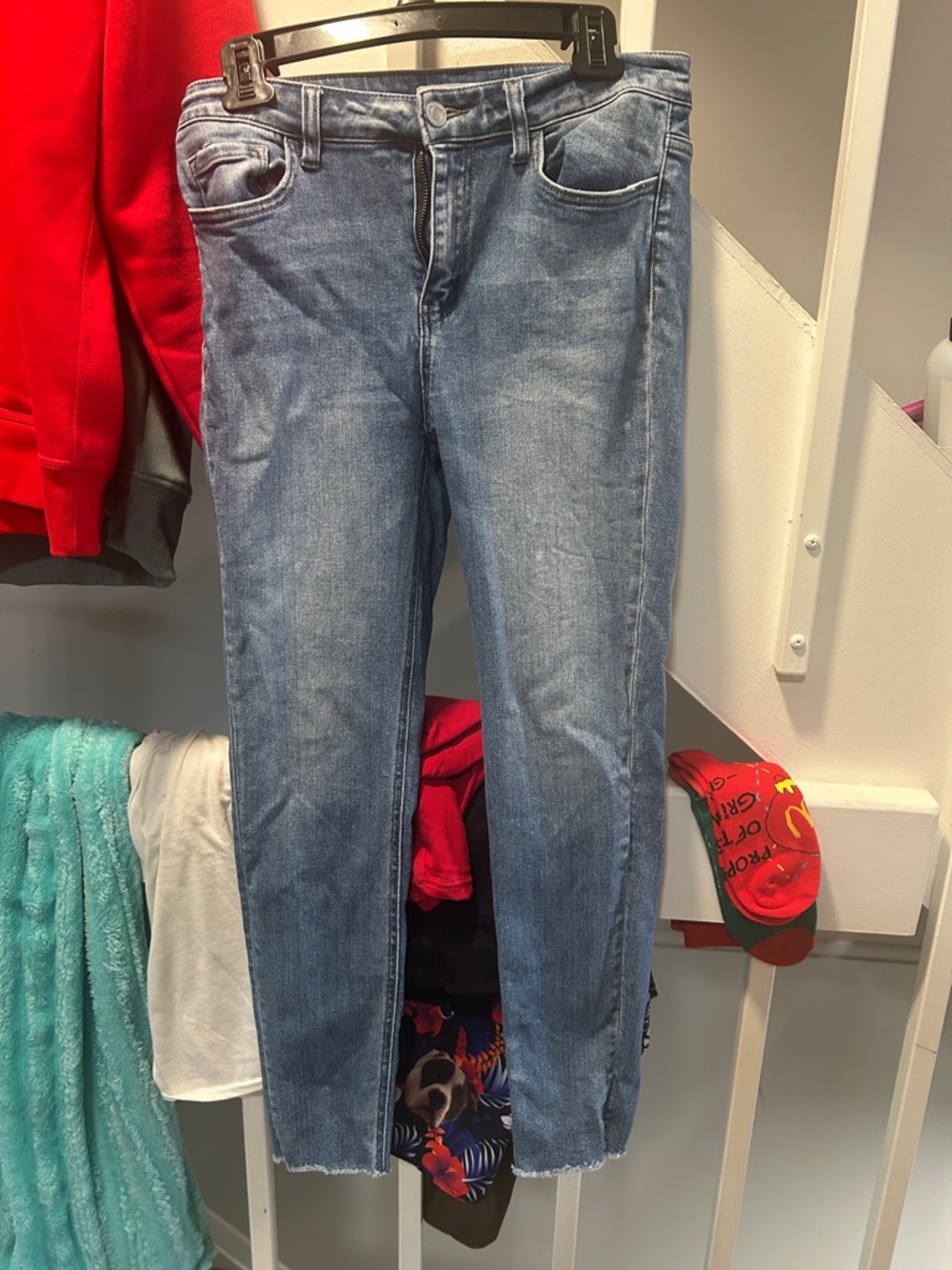 Blue Women's Mid-Rise Slim Jeans